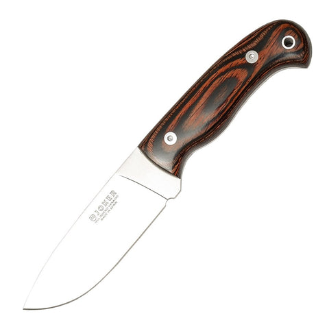 Montes 4-1/4" Camping Knife - Stamina Wood Handle