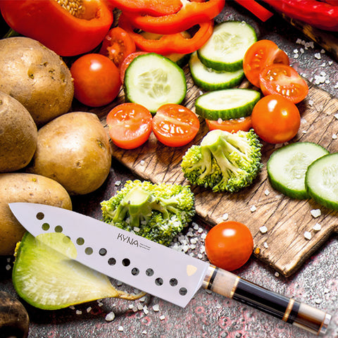 KYNA 8" Vegetable Knife - Jatoba Hardwood Handle