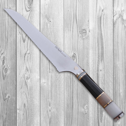 KYNA 9-1/2" Luxury Bread Knife - Hardwoods Handle