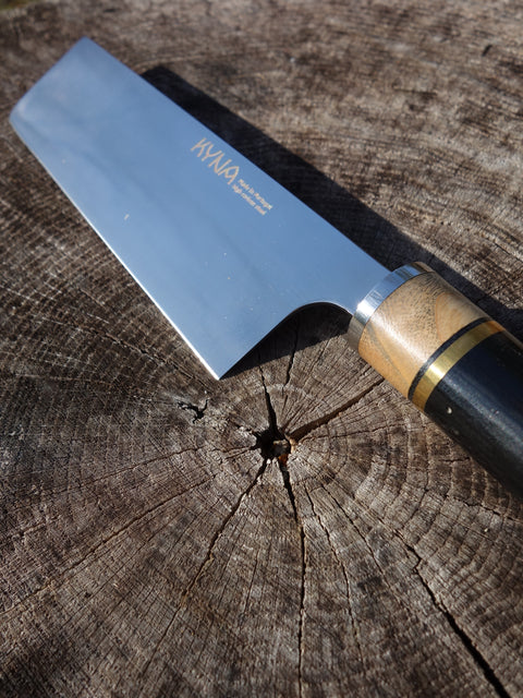 KYNA 6-1/4" Nakiri Knife - Pau Santo Hardwood Handle