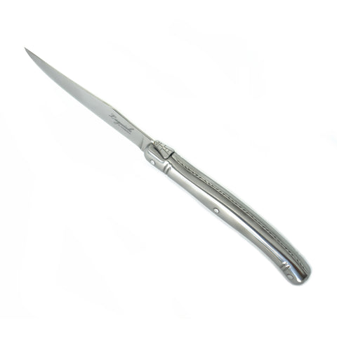 TopKnife Laguiole 6 pcs Steak Knife Set - Smooth Edge - Stainless Steel Handle - Gift Box