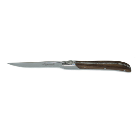 Laguiole 4 pcs Steak Knife Set - Teak Wood Handle