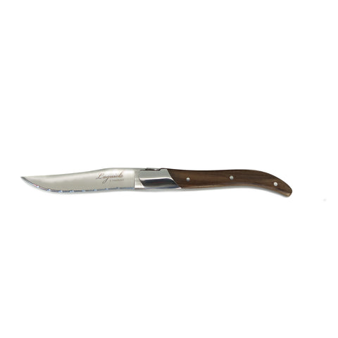 Laguiole 4 pcs Steak Knife Set - Teak Wood Handle