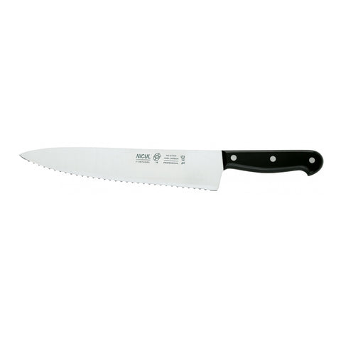 Nicul Master 9-3/4" Serrated Chef's Knife - POM Handle