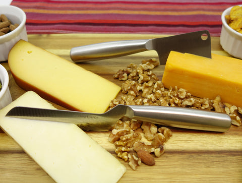 TopKnife 2-Pc Firm Cheese Knife Set - Magnetic Box Included