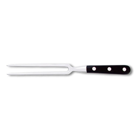 Curel 8" Forged Carving Fork - Black POM Handle