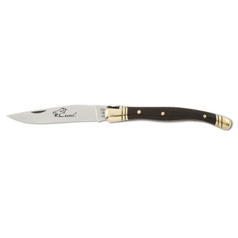 Laguiole 4-3/4" Everyday Carry Folding Knife - Jatoba Handle