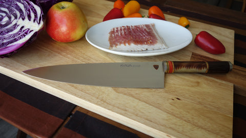 KYNA 9-3/4" Master Chef's Knife - Hardwoods Handle