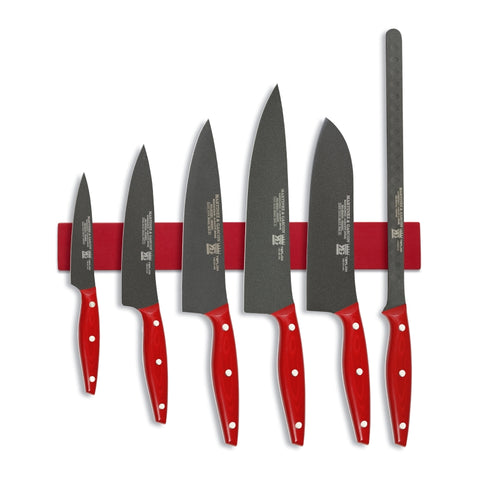 M&G Nova 7-Piece Anti-Adherent Knife Set - Magnetic Hanging Bar