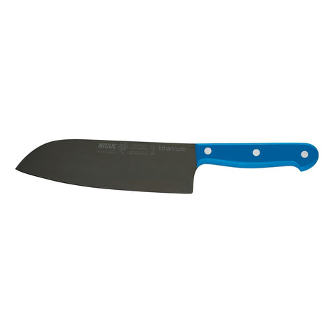 Nicul Master 7" Santoku Knife - Titanium Blade - POM Handle