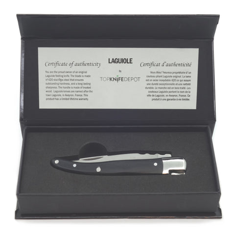 Laguiole 4-1/2" Steak Folding Knife – Varied Wood Handles